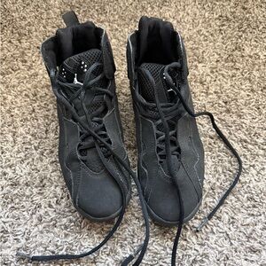 Jordan Black and White High-Top Sneakers